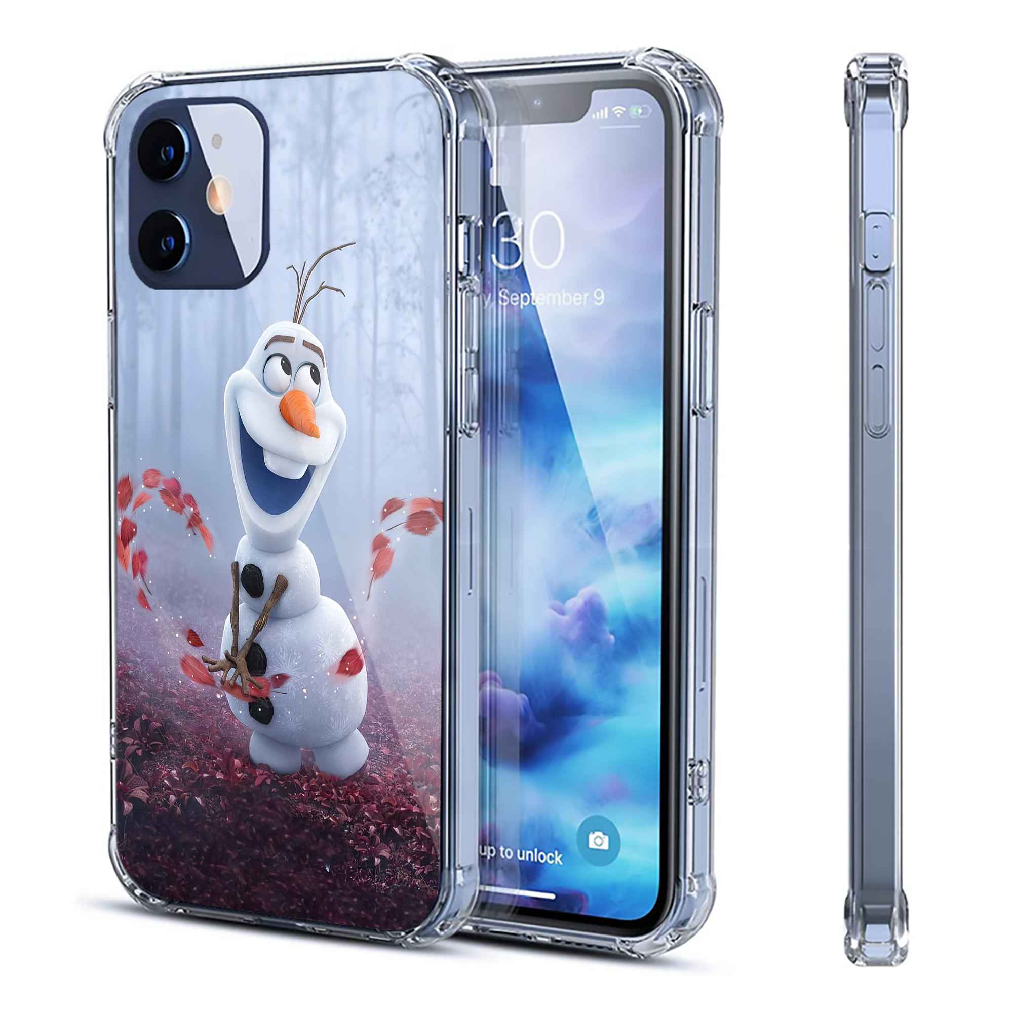 （画像用） アナと雪の女王 アンナ エルサ Frozen Anna Elsa 【iPhone 12シリーズ対応】透明スマホケース（クリアソフトケース）